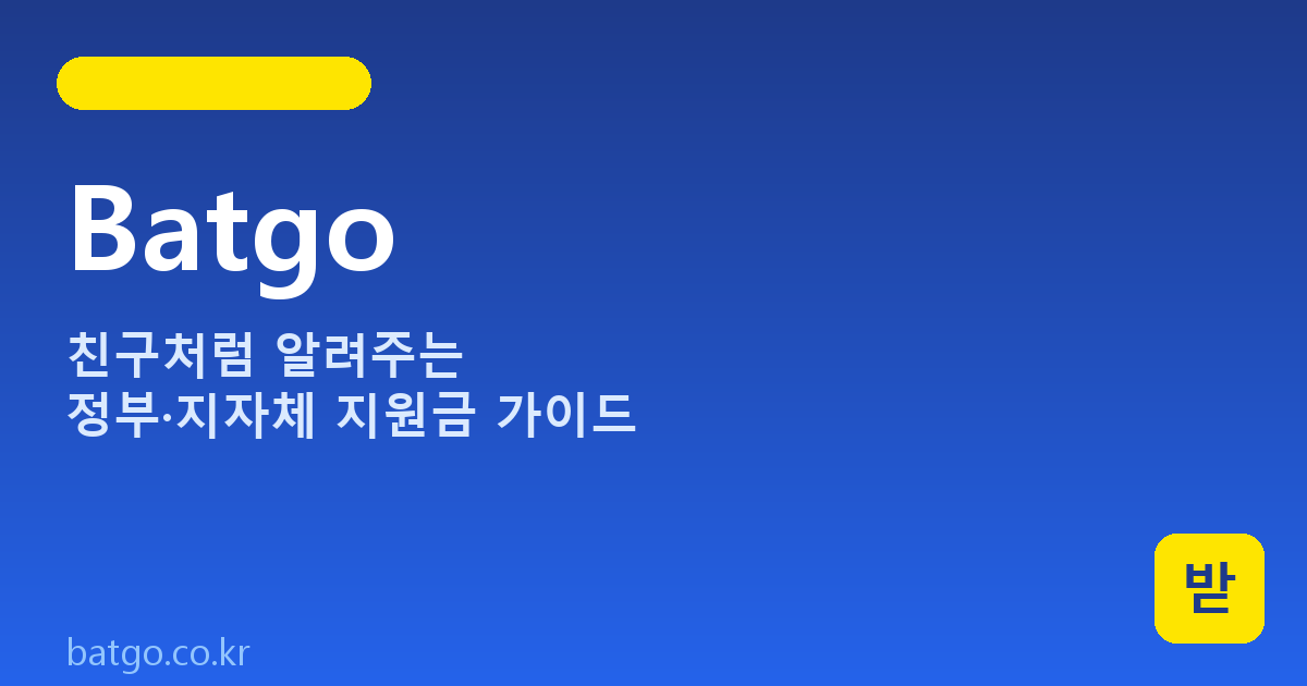 청년 지원금 2026 — 청년월세, K패스, 청년도약계좌 받는 법 | Batgo